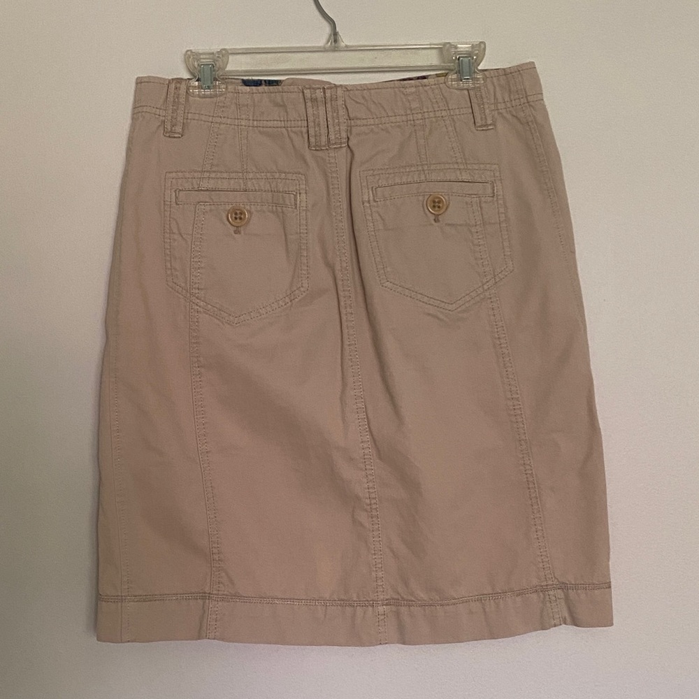 Eddie Bauer khaki skirt size 8 tall - Picture 2 of 8